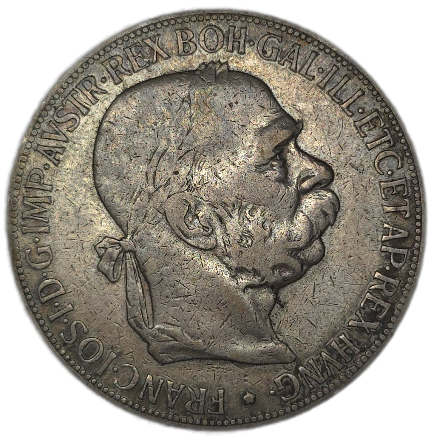 1900 Austrian Empire 5 Corona, aVF