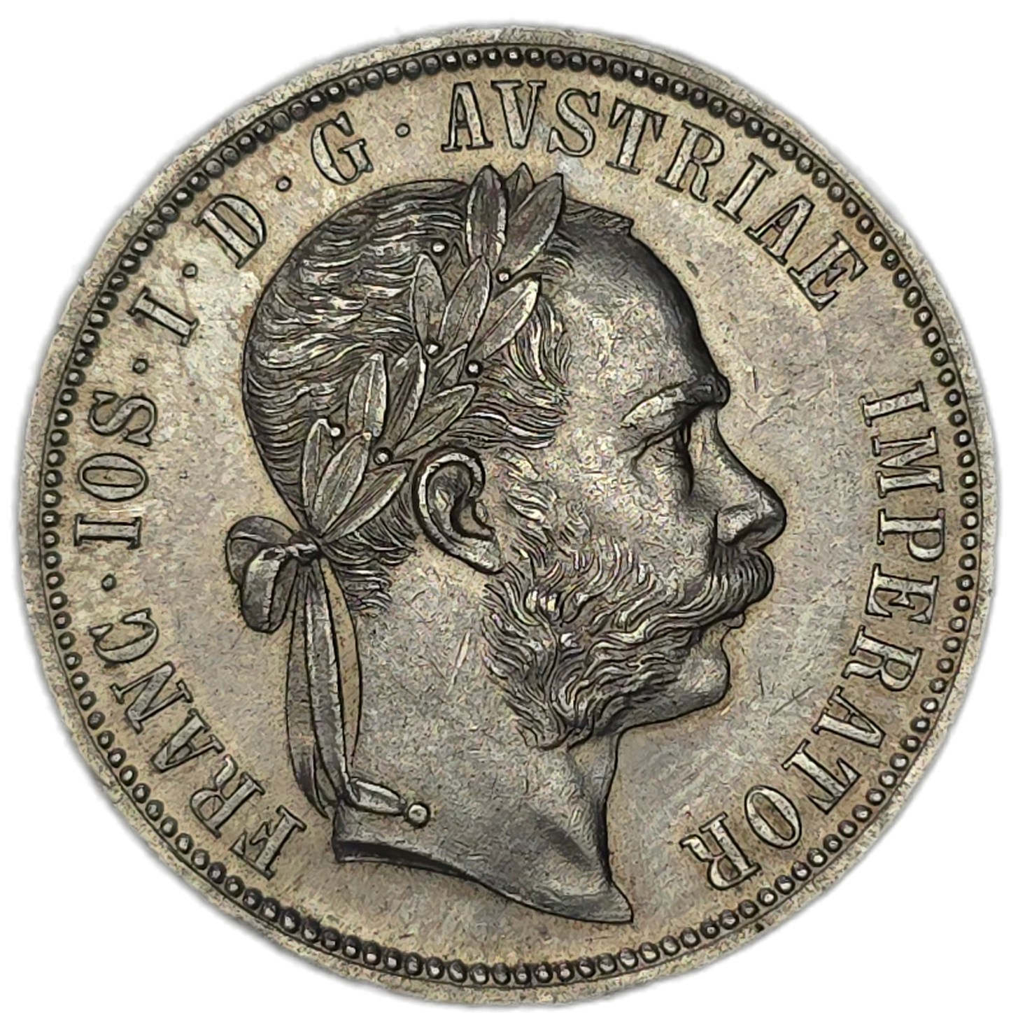 1891 Austrian Empire 1 Florin, aUNC