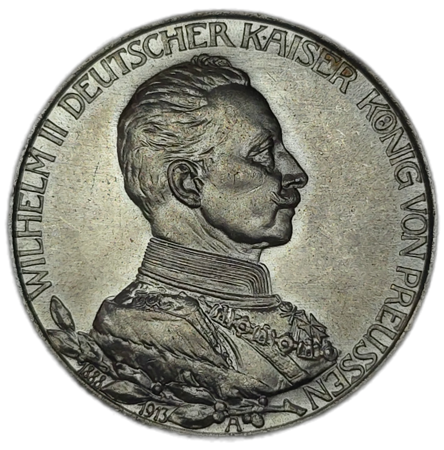 1913 Prussia 2 Marks, Uncirculated