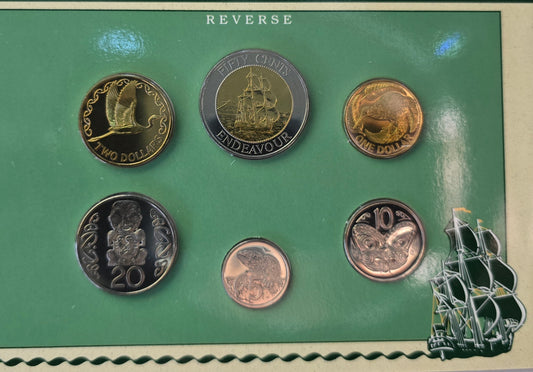 1994 New Zealand Bi-Metal 50 cent uncirculated set