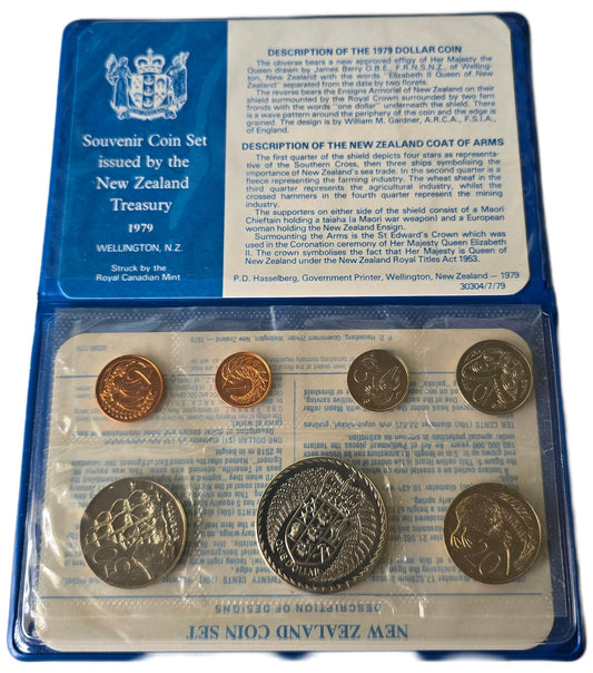 1979 New Zealand Coat of Arms Uncirculated x7