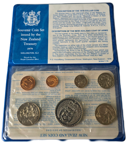 1979 New Zealand Coat of Arms Uncirculated x7