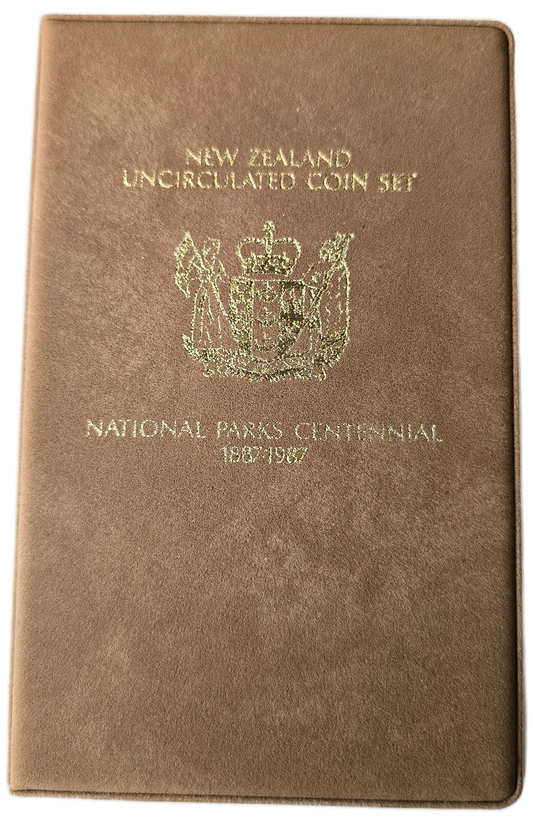 1987 New Zealand National Parks Centennial Uncirculated Coin Set