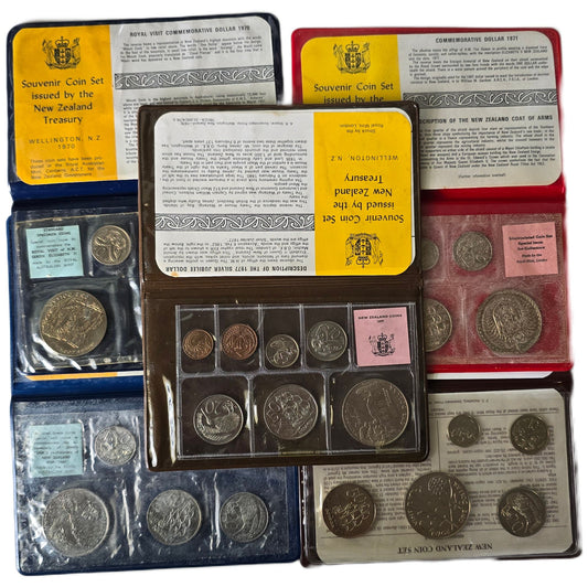 1969 - 1980s Uncirculated Coin Sets x5