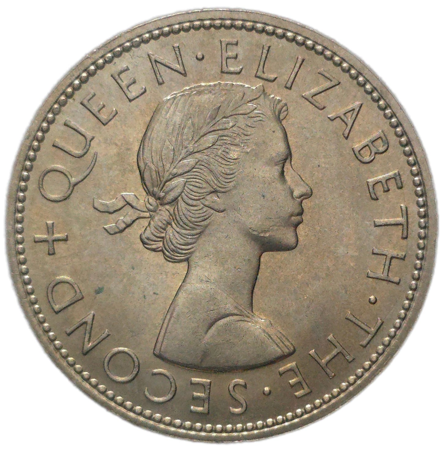 1962 New Zealand Half Crown, Uncirculated
