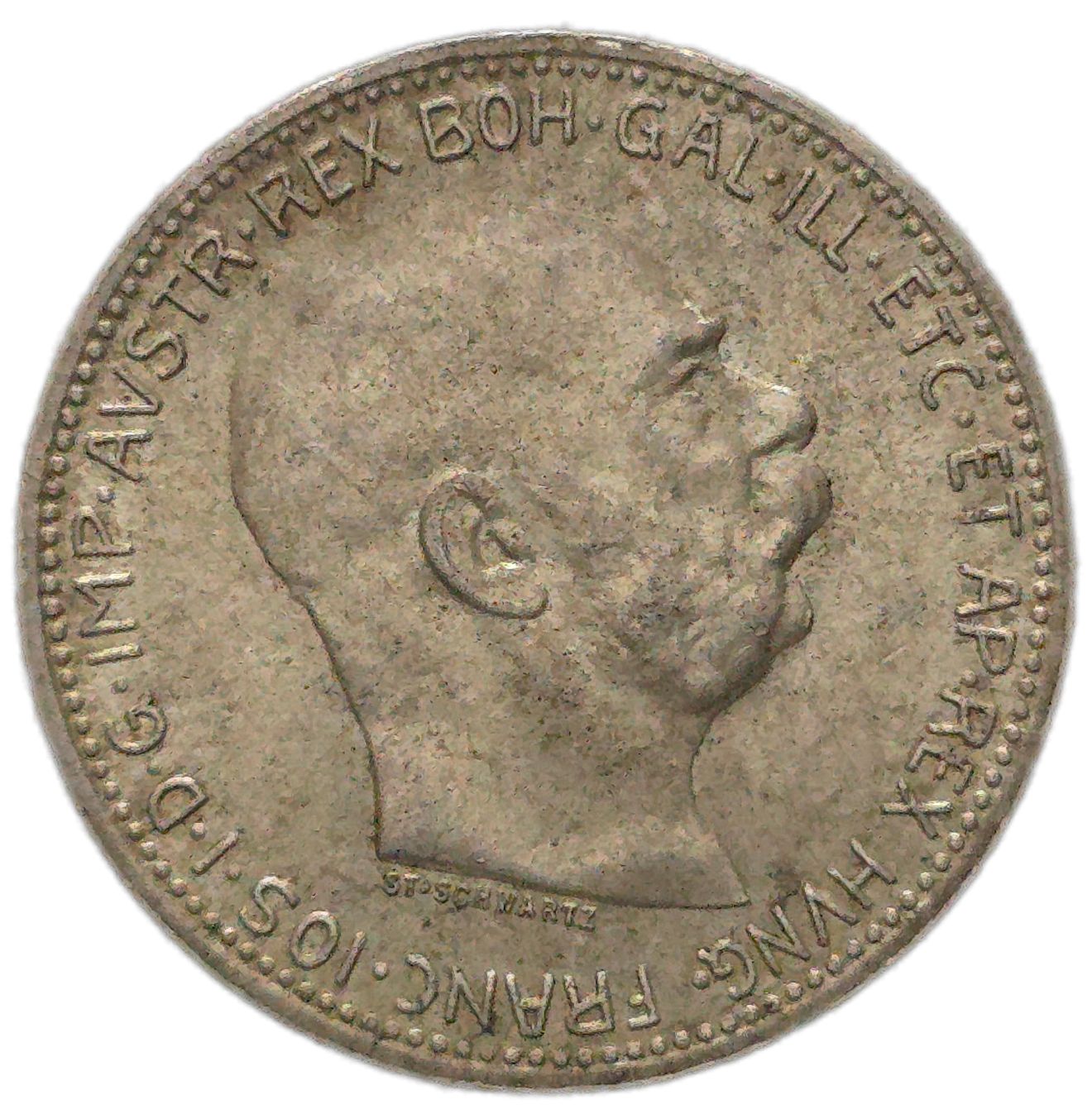 1915 Austrian Empire 1 Corona, EF