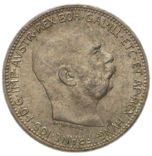 1915 Austrian Empire 1 Corona, EF
