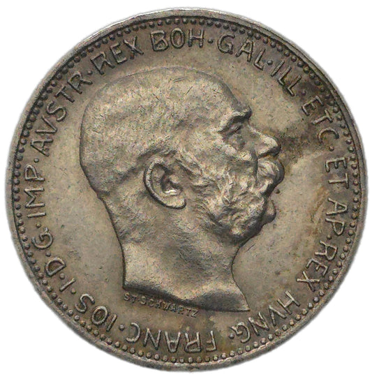 1912 Austrian Empire 1 Corona