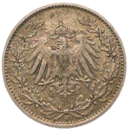 1914 Germany 1/2 Mark
