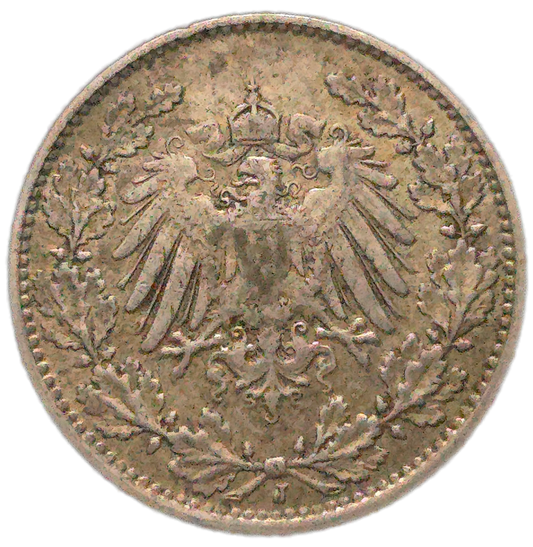 1914 Germany 1/2 Mark