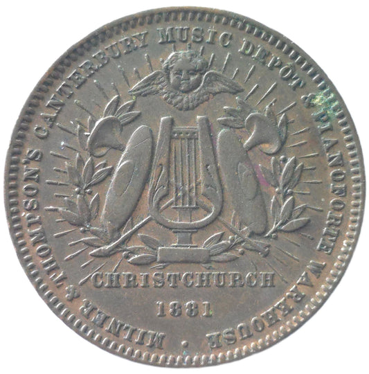 1881 New Zealand Trade Token Milner & Thompson