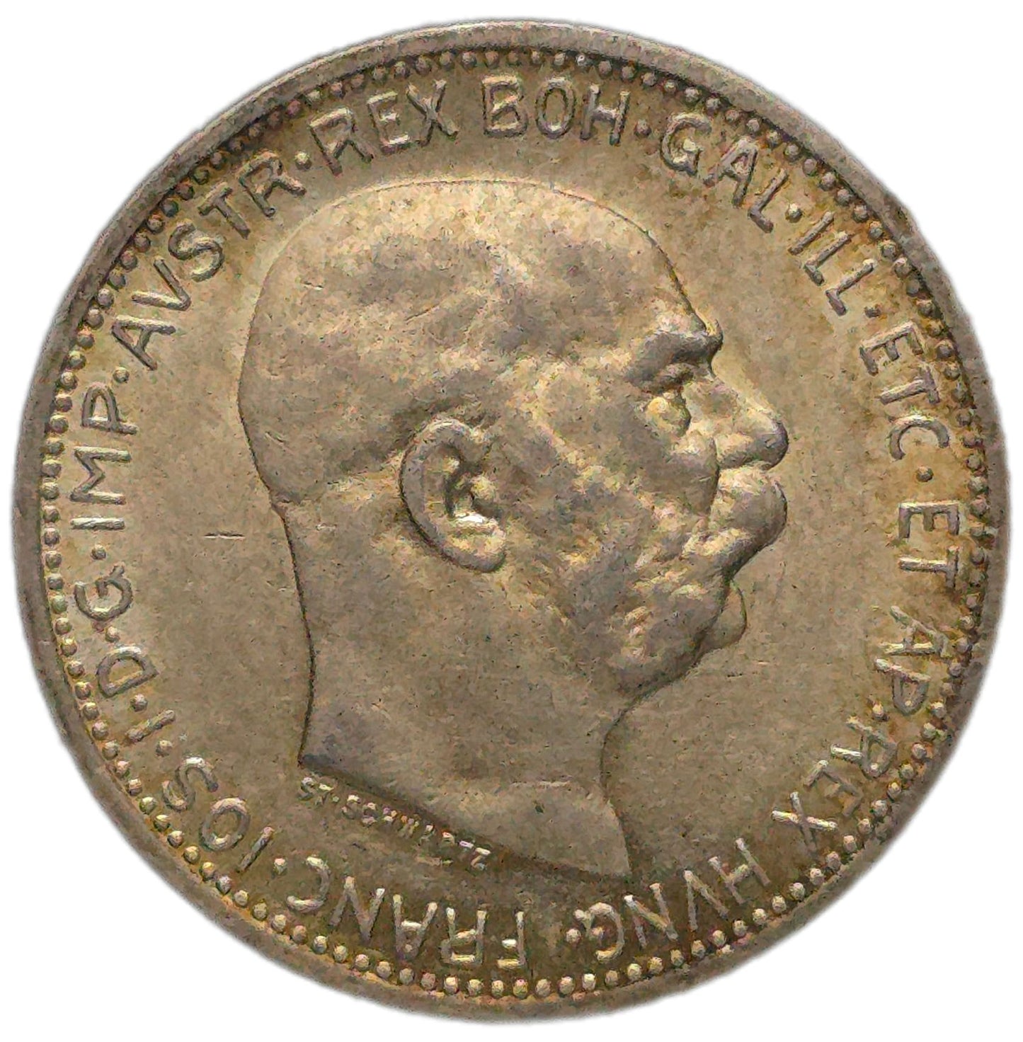 1914 Austrian Empire 1 Corona, EF
