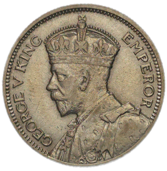 1935 New Zealand Shilling, gVF