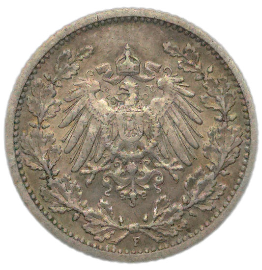 1909 Germany 1/2 Mark