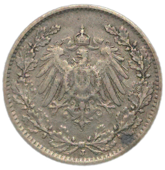 1908 Germany 1/2 Mark