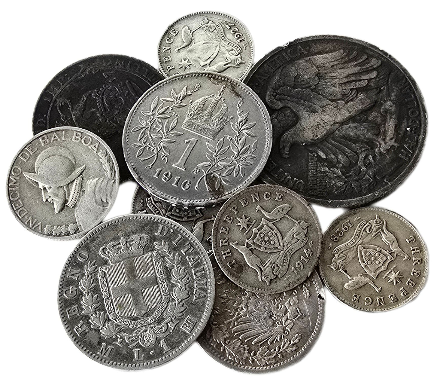 1 Ounce Silver Actual Silver Weight, World Coins