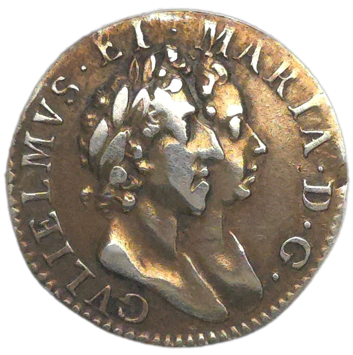 1689 United Kingdom Threepence, William and Mary