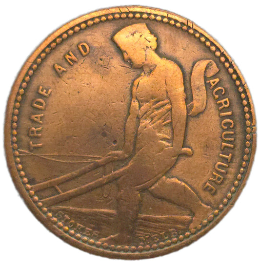 1860-64 New Zealand Trade Token J Caro & Co