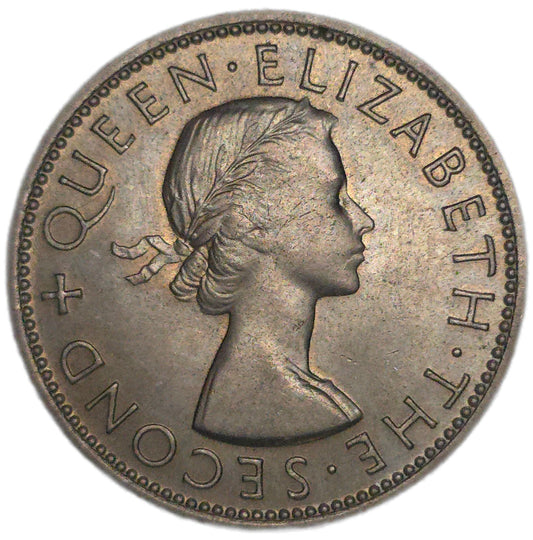 1953 New Zealand Florin, aUNC