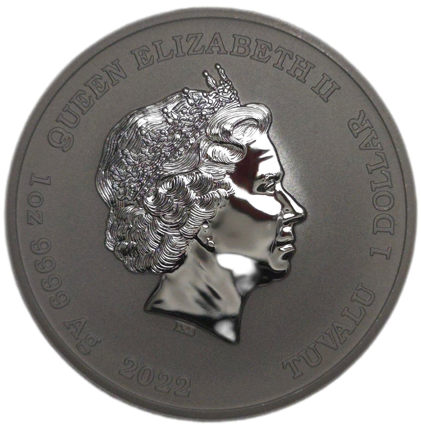 2022 Tuvalu 1 Dollar, James Bond .999 1oz silver coin
