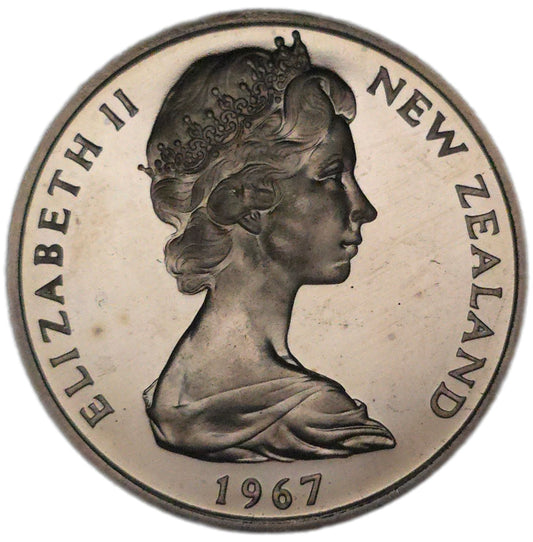 1967 New Zealand Twenty Cents, Polished/Proof