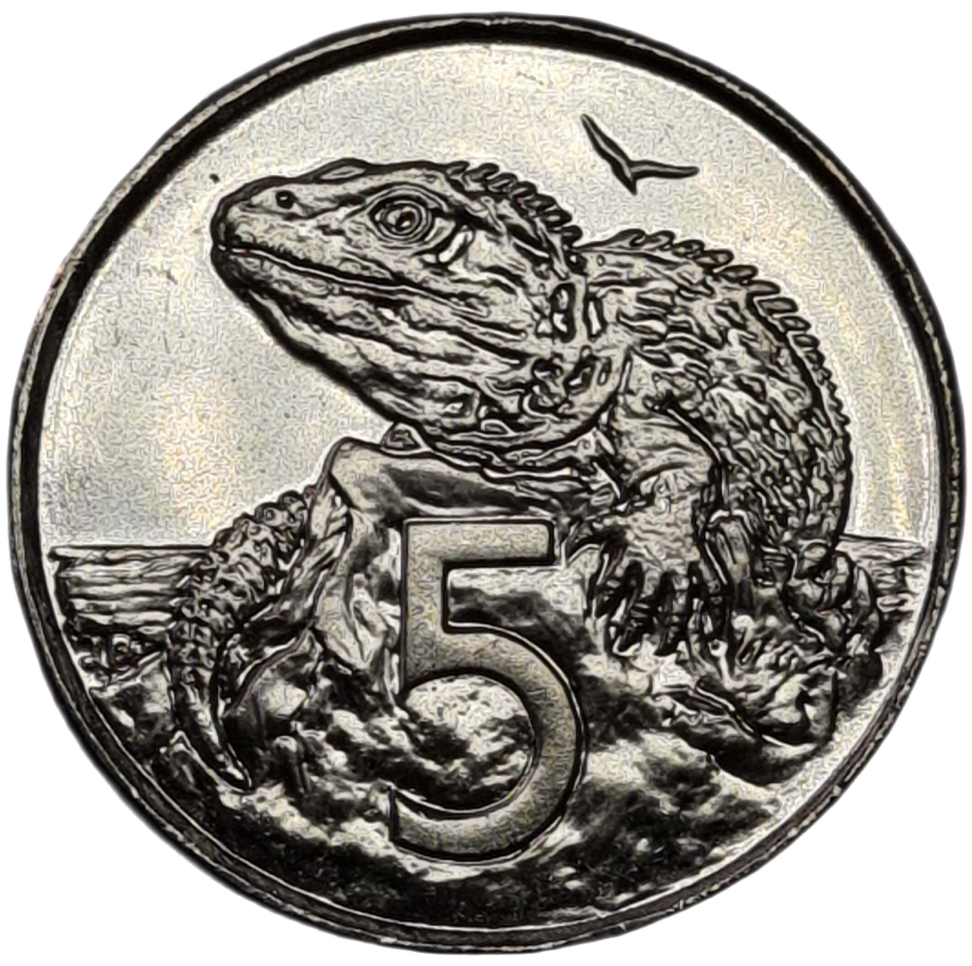 2004 New Zealand 5 Cent Coin, Scarce! - Arts & Entertainment > Hobbies & Creative Arts > Collectibles > Collectible Coins & Currency > Collectible Coins > Rare Coins from The Half Crown