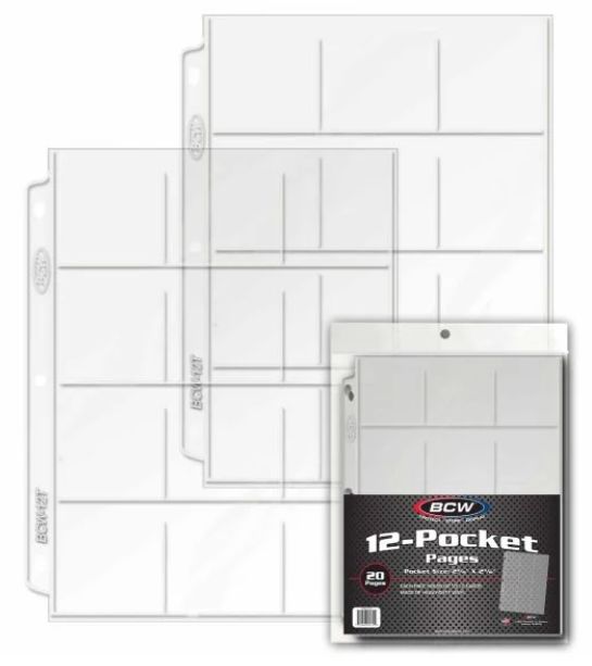 BCW Vinyl 12 Pocket Page - Arts & Entertainment > Hobbies & Creative Arts > Collectibles > Collectible Trading Cards from BCW