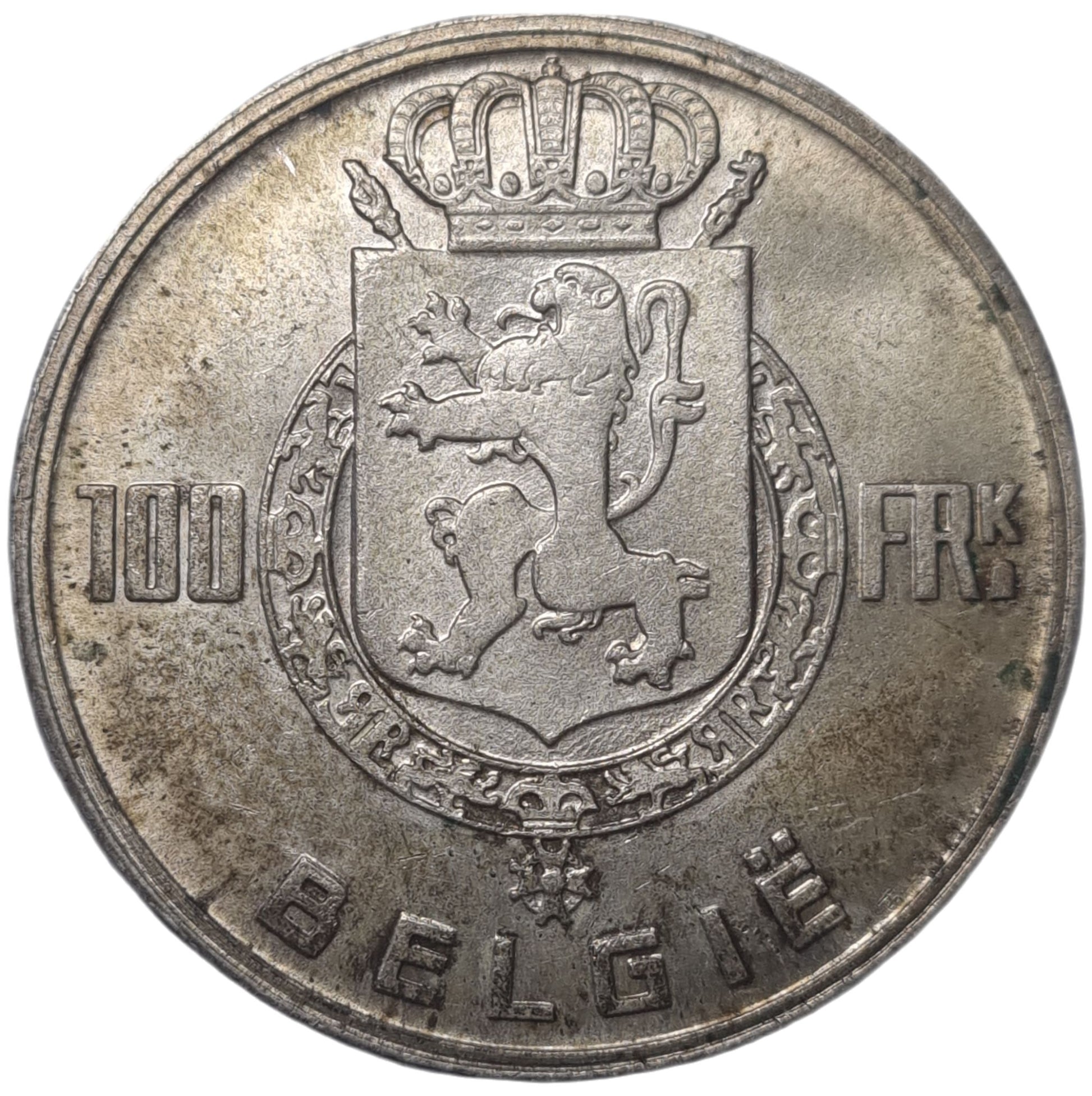 1948 Belgium 100 Francs - Arts & Entertainment > Hobbies & Creative Arts > Collectibles > Collectible Coins & Currency > Collectible Coins > Rare Coins from The Half Crown