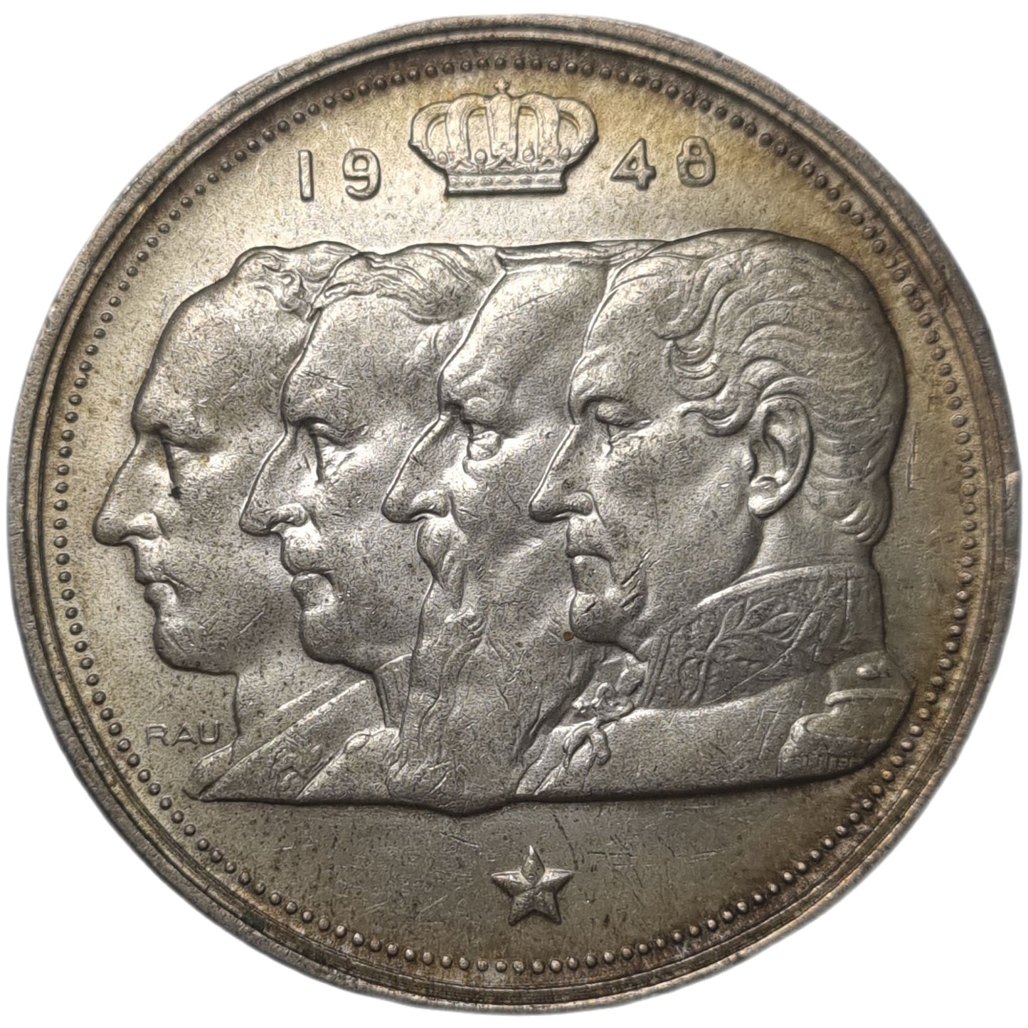 1948 Belgium 100 Francs - Arts & Entertainment > Hobbies & Creative Arts > Collectibles > Collectible Coins & Currency > Collectible Coins > Rare Coins from The Half Crown
