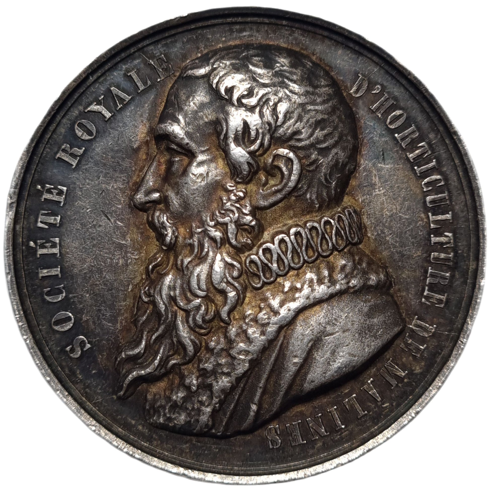 1874 Belgium Royal Horticulture Society Prize Medal - Arts & Entertainment > Hobbies & Creative Arts > Collectibles > Collectible Coins & Currency > Collectible Coins > Commemorative Coins from The Half Crown