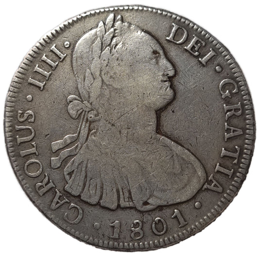 1801 Bolivia 8 Reales - Arts & Entertainment > Hobbies & Creative Arts > Collectibles > Collectible Coins & Currency > Collectible Coins > Rare Coins from The Half Crown
