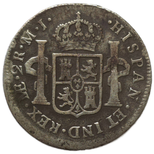 1773 Peru 2 Reales - Arts & Entertainment > Hobbies & Creative Arts > Collectibles > Collectible Coins & Currency > Collectible Coins > Rare Coins from The Half Crown