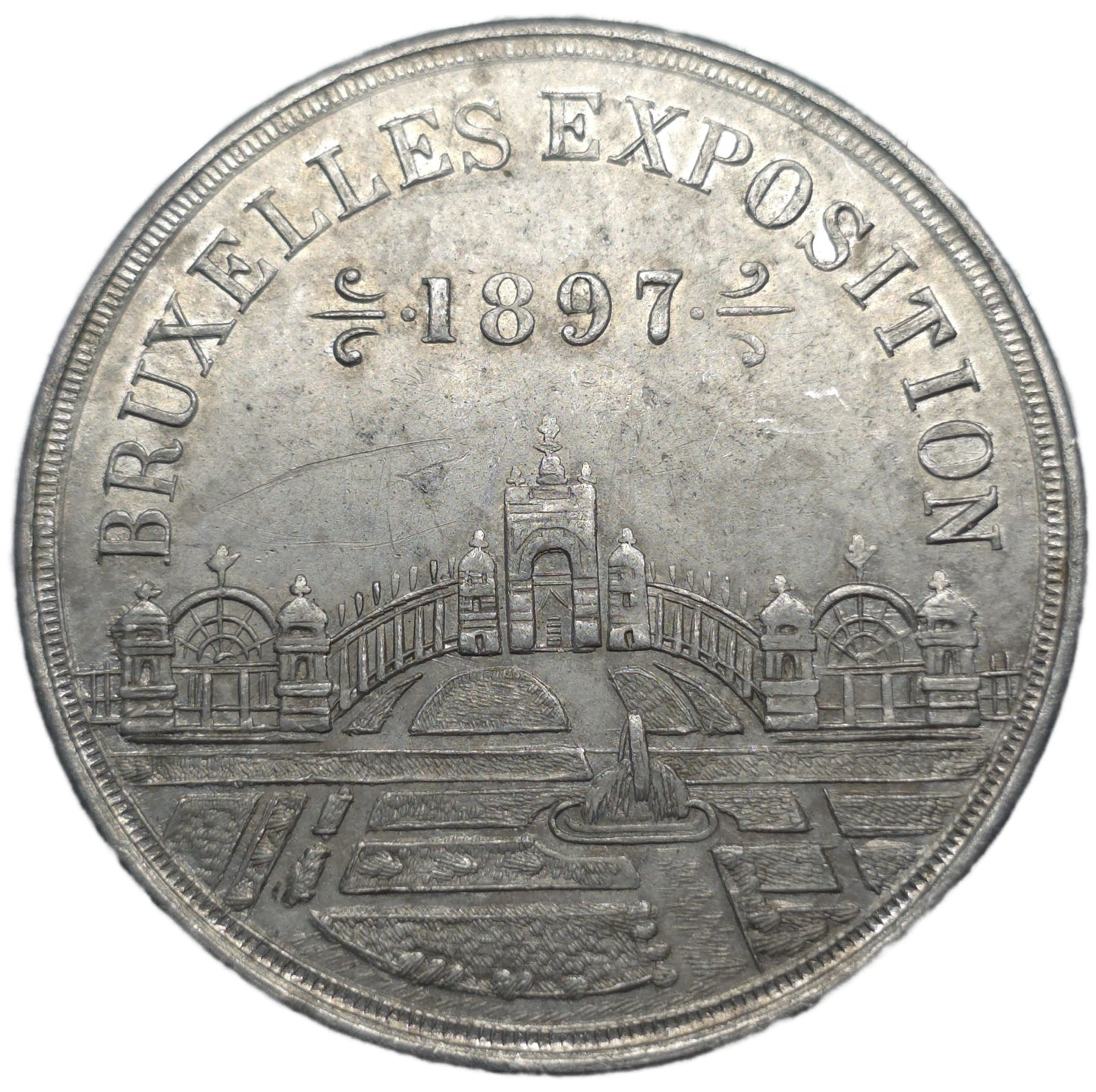 1897 Brussels International Exposition - Arts & Entertainment > Hobbies & Creative Arts > Collectibles > Collectible Coins & Currency > Collectible Coins > Commemorative Coins from The Half Crown