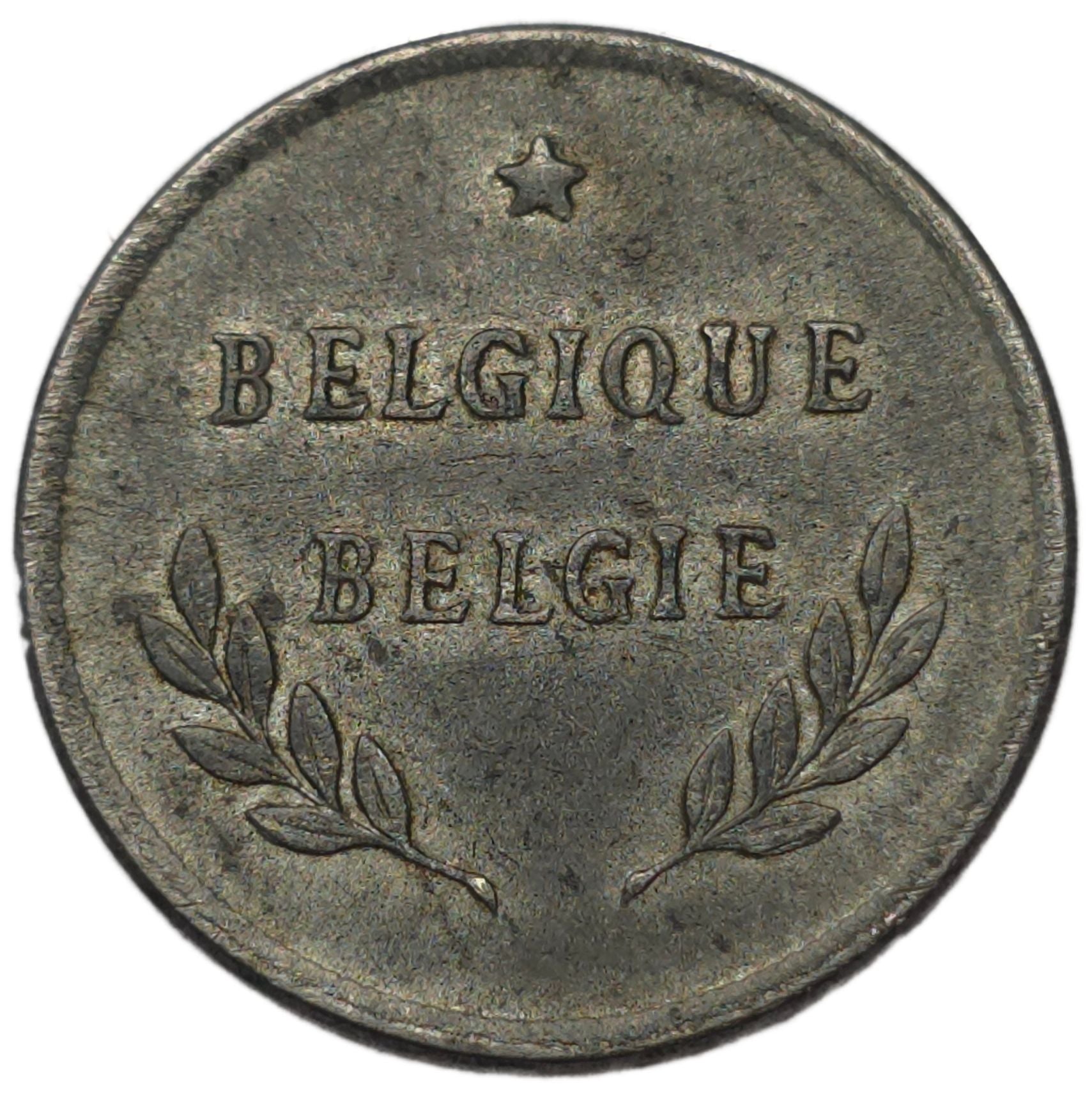 1944 Belgium 2 Francs, Allied Occupation Coinage - Arts & Entertainment > Hobbies & Creative Arts > Collectibles > Collectible Coins & Currency > Collectible Coins > Rare Coins from The Half Crown