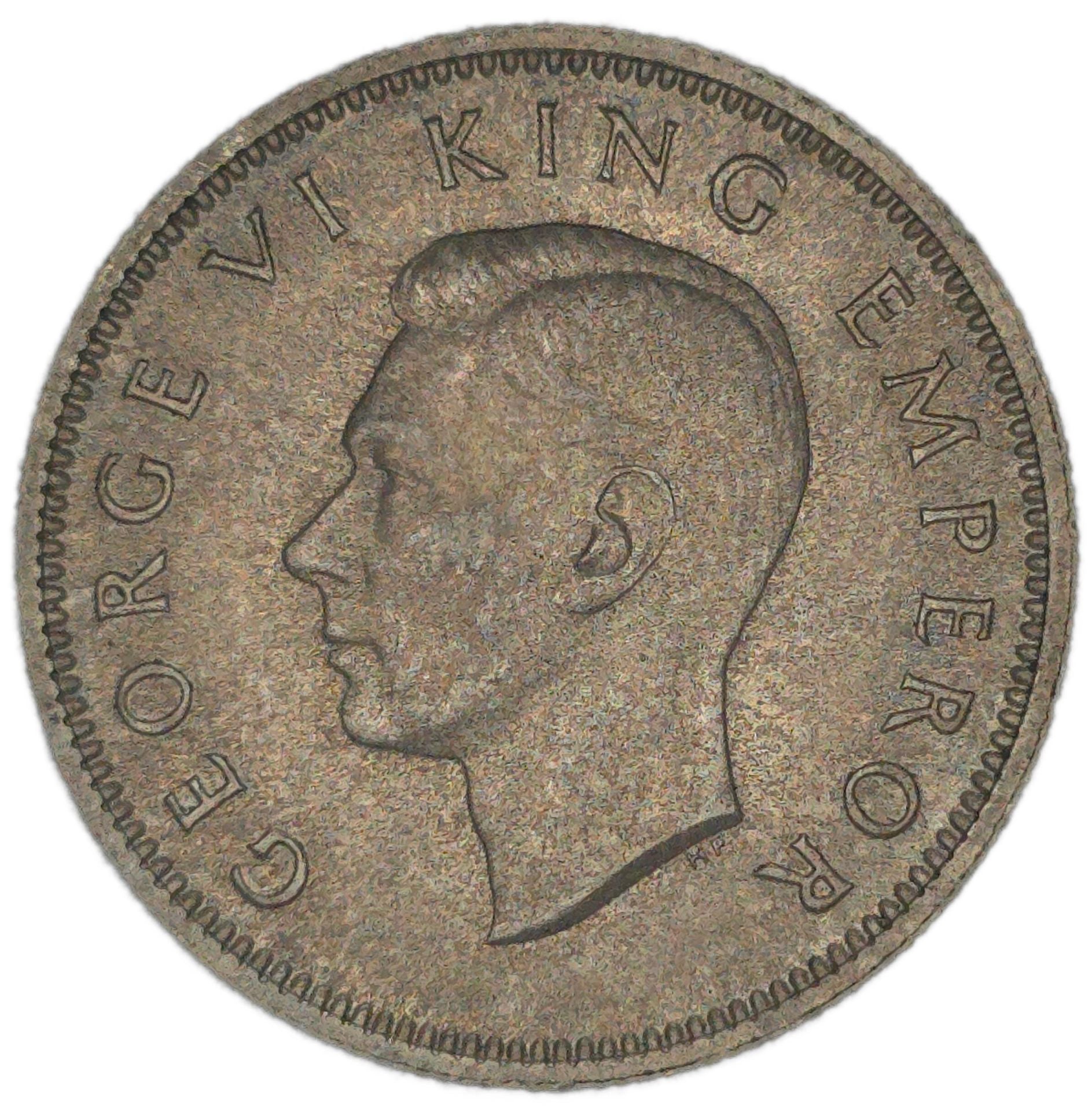 New Zealand 1940 Shilling gEF - Arts & Entertainment > Hobbies & Creative Arts > Collectibles > Collectible Coins & Currency > Collectible Coins > Rare Coins from The Half Crown