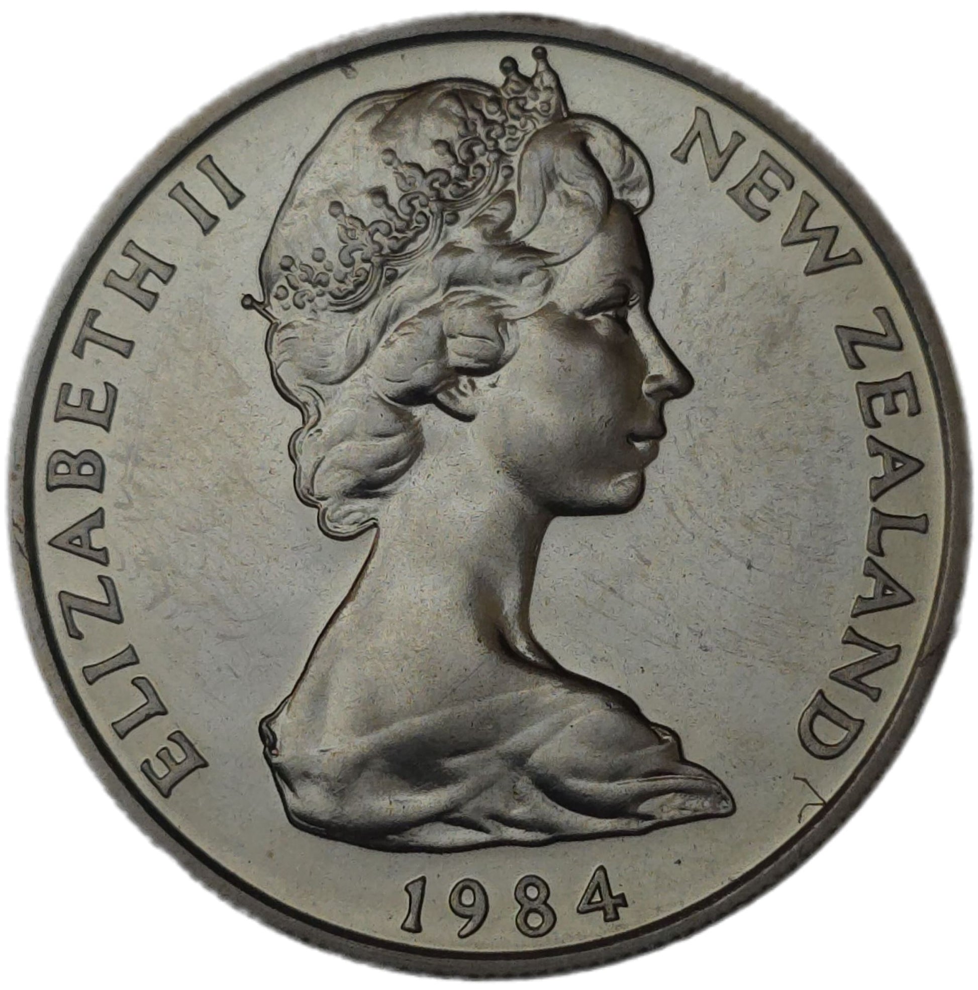 1984 New Zealand 10 Cents - Arts & Entertainment > Hobbies & Creative Arts > Collectibles > Collectible Coins & Currency > Collectible Coins > Rare Coins from The Half Crown