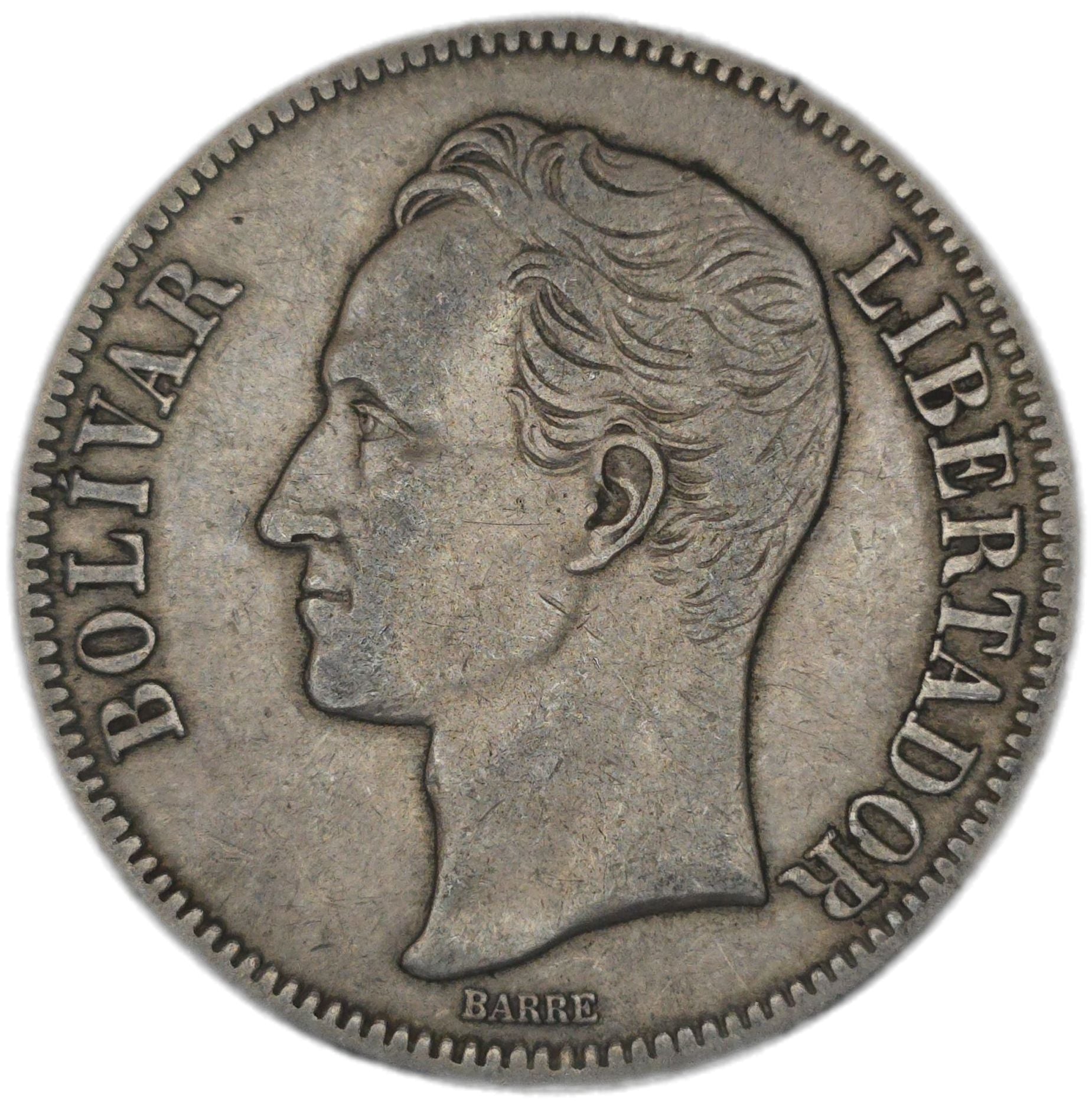 1929 Venezuela 5 Bolívares - Arts & Entertainment > Hobbies & Creative Arts > Collectibles > Collectible Coins & Currency > Collectible Coins > Rare Coins from The Half Crown