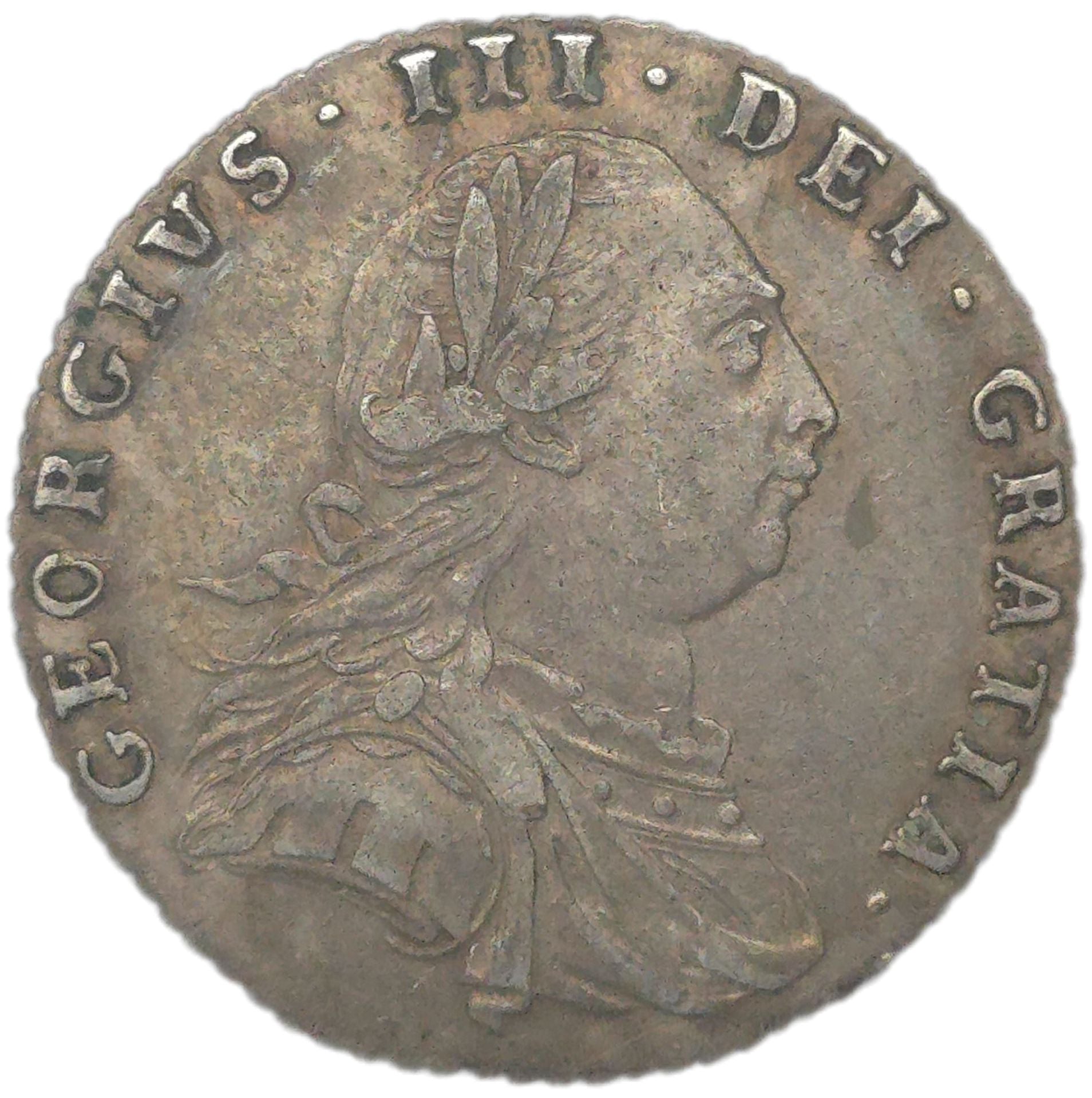 1787 UK Sixpence George III - Arts & Entertainment > Hobbies & Creative Arts > Collectibles > Collectible Coins & Currency > Collectible Coins > Rare Coins from The Half Crown