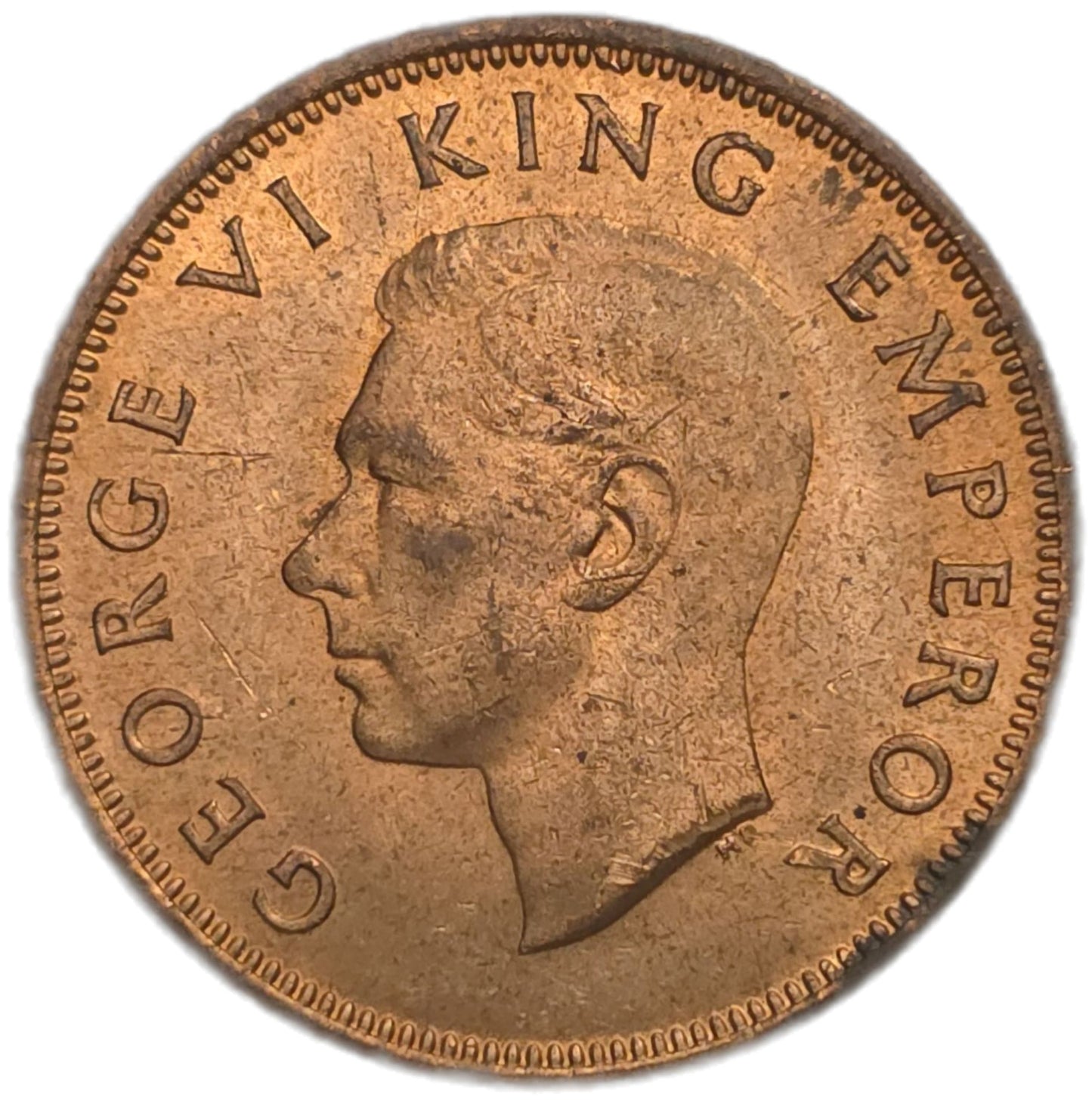 1942 New Zealand Half Penny, gEF - Arts & Entertainment > Hobbies & Creative Arts > Collectibles > Collectible Coins & Currency > Collectible Coins > Rare Coins from The Half Crown