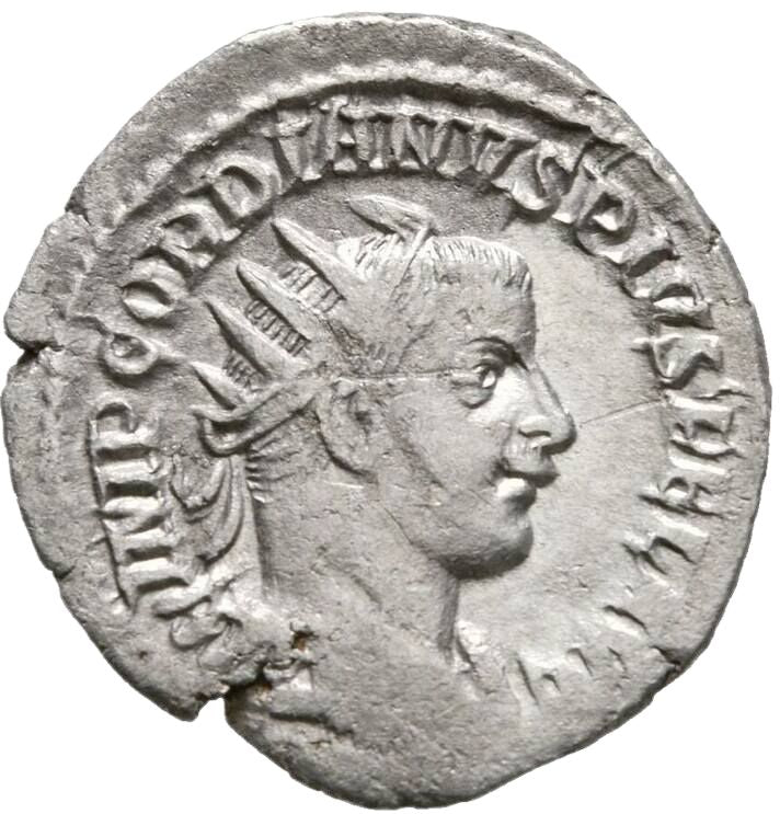 238-244 Ancient Rome Antoninian Gordianus III, EF - Arts & Entertainment > Hobbies & Creative Arts > Collectibles > Collectible Coins & Currency > Collectible Coins > Rare Coins from The Half Crown