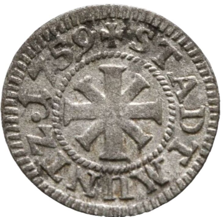 1759 German States 1 Kreuzer, Nuremberg - Arts & Entertainment > Hobbies & Creative Arts > Collectibles > Collectible Coins & Currency > Collectible Coins > Rare Coins from The Half Crown