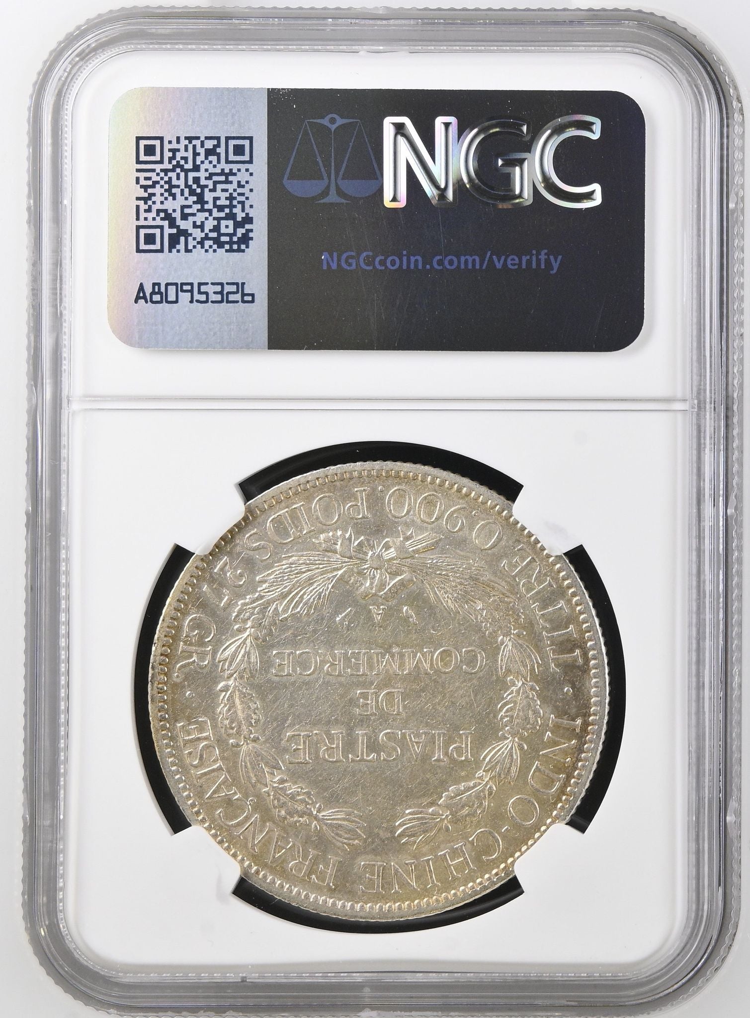1906(A) French Indo China 1 Piastre NGC UNC Details - Arts & Entertainment > Hobbies & Creative Arts > Collectibles > Collectible Coins & Currency > Collectible Coins > Rare Coins from The Half Crown
