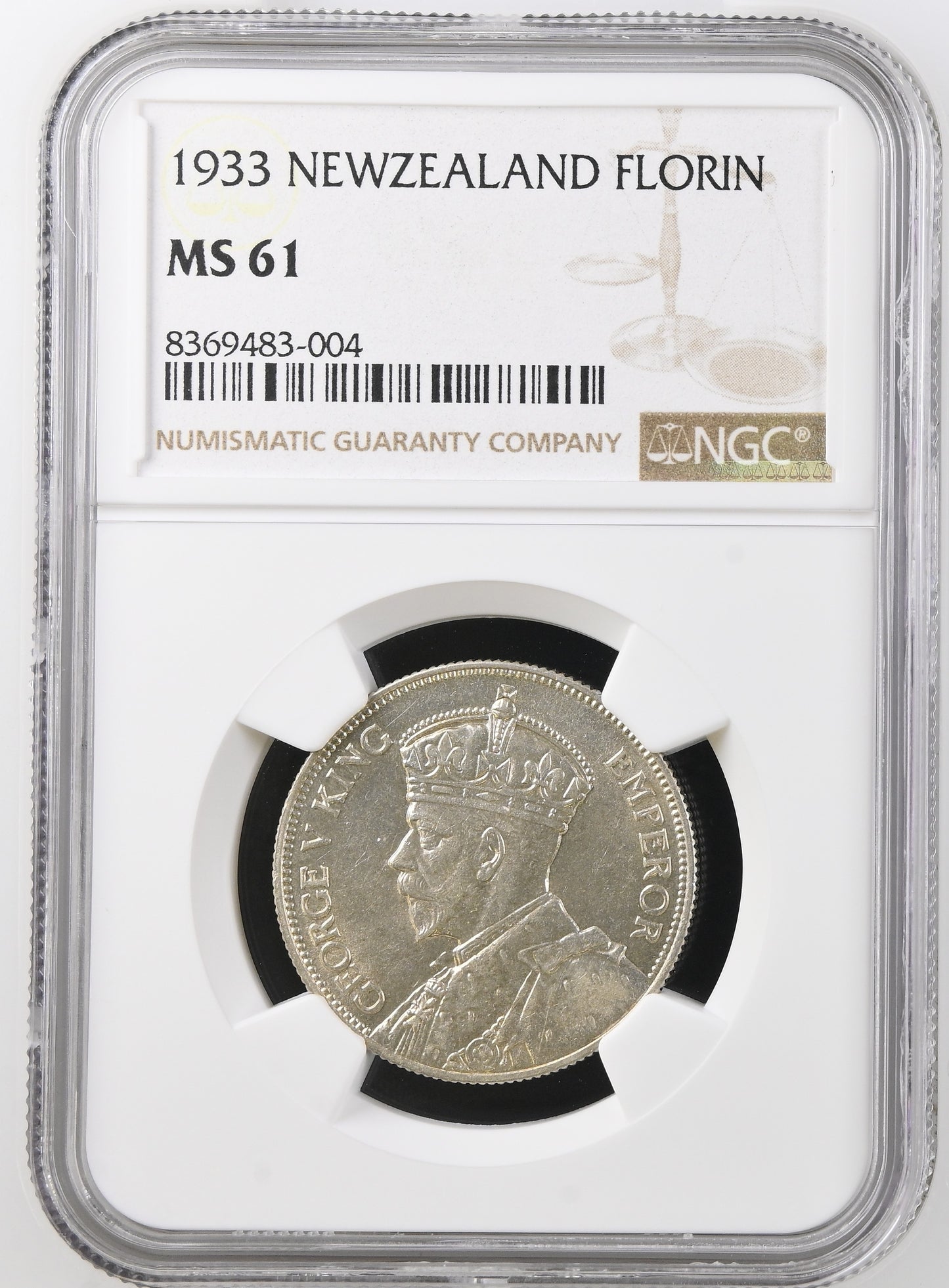 1933 New Zealand Florin NGC MS61 - Arts & Entertainment > Hobbies & Creative Arts > Collectibles > Collectible Coins & Currency > Collectible Coins > Rare Coins from The Half Crown