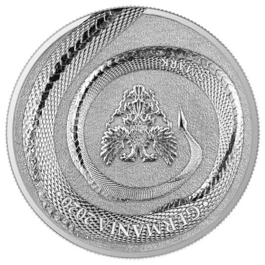 2020 Germany 5 Mark, Germania Beasts Fafnir 1 oz Silver