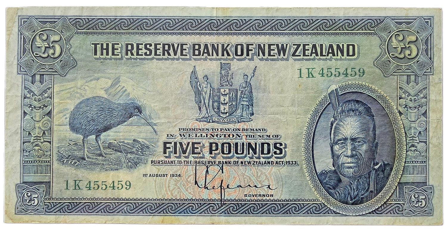 New Zealand Lefeaux Bank Notes