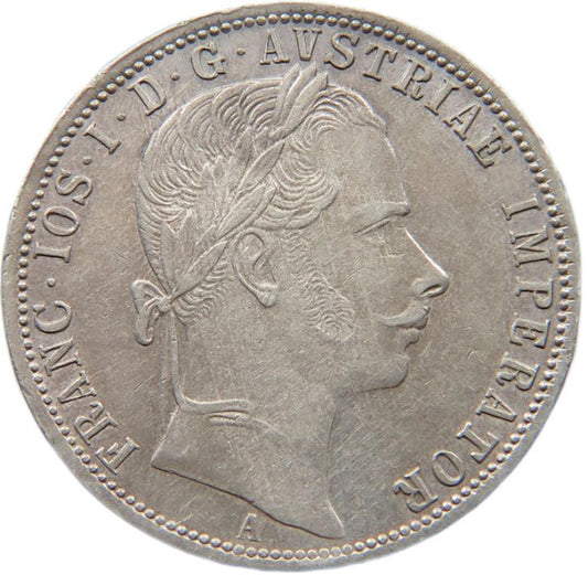1861 Austrian Empire 1 Florin, EF