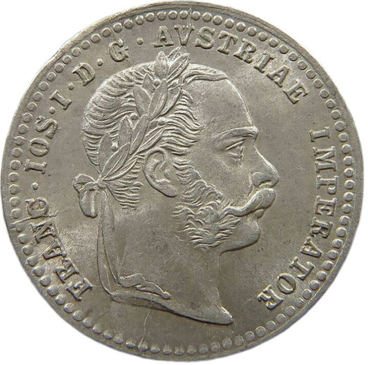 1872 Austrian Empire 10 Kreuzer, aUNC