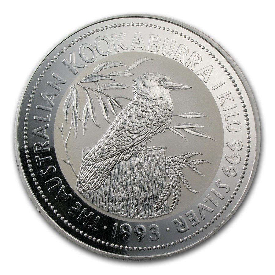 1993 Australia .999 Silver 2oz Kookaburra