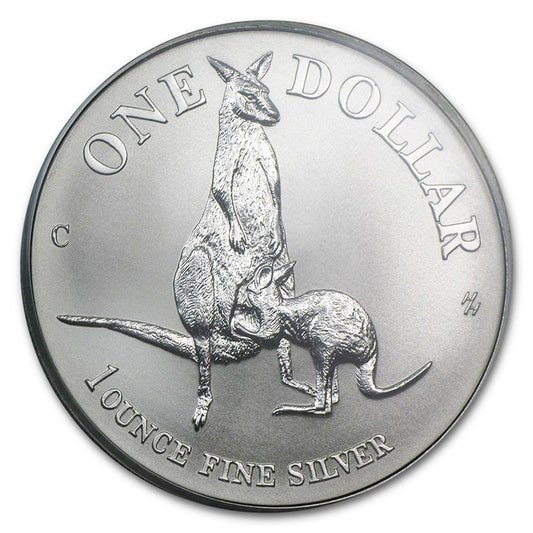 1996 Australia One Dollar, 1oz Silver Kangaroo