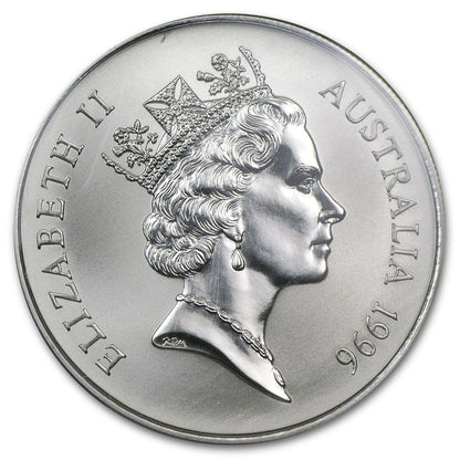 1996 Australia One Dollar, 1oz Silver Kangaroo